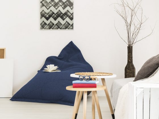 Sitzsack blau modern