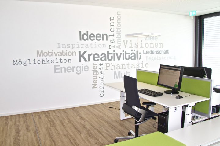 Wandtattoo Kreativität im Büro von DESIGNSCAPE