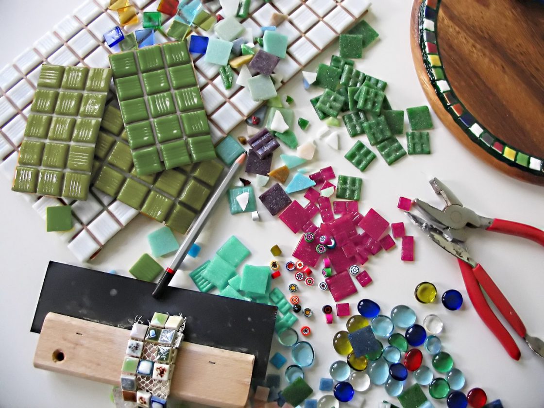 Mosaik basteln Anleitung und Ideen mit Mosaiken