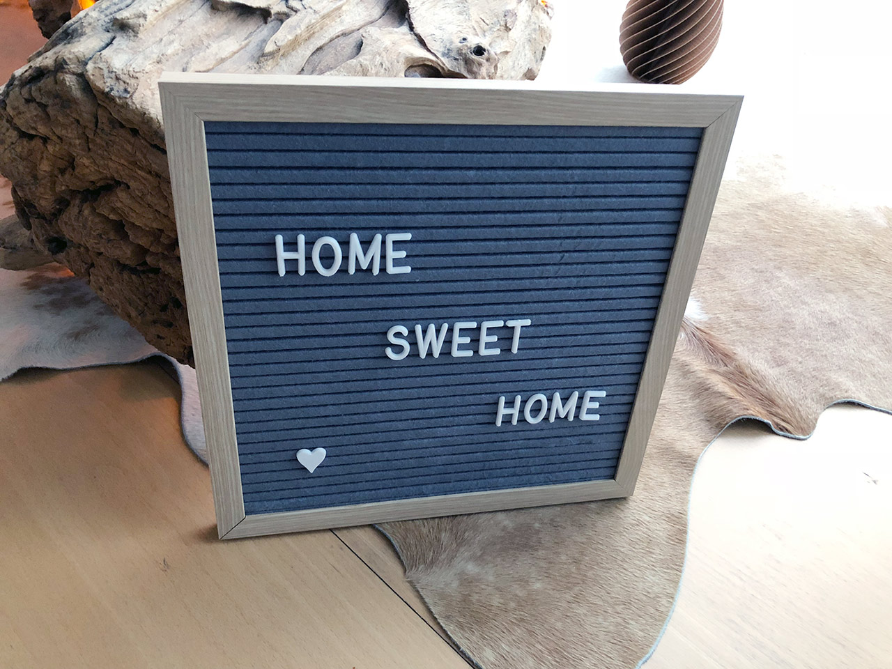 Memoboard mit Buchstaben Home Sweet Home